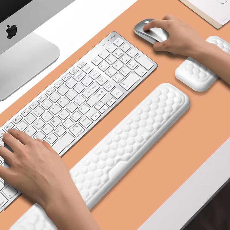 Keyboard Wrist Pad Leather - Bantalan Mouse sandaran pergelangan tangan ergonomis,