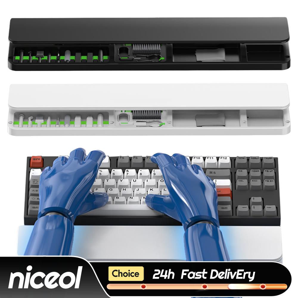Keyboard Wrist Pad Leather - Sandaran Tangan ABS & Kulit dengan
