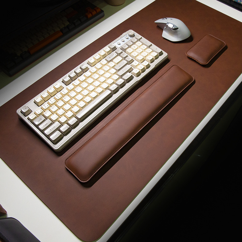 Keyboard Wrist Pad Leather - Alas Meja Anti Air PU Mouse
