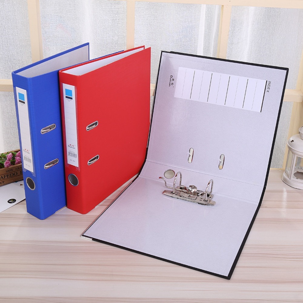 Document Scanner Portable - Binder plastik dua lubang, perlengkapan kantor,