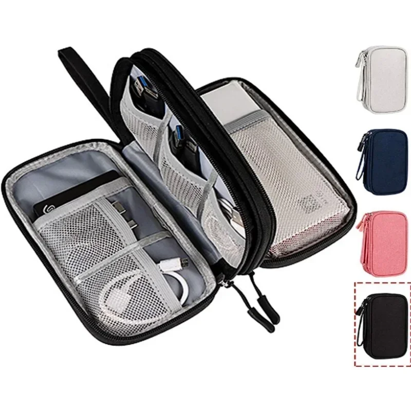 Tech Accessories Case - Tas Kabel Perjalanan Portabel, Kantong Penyimpanan