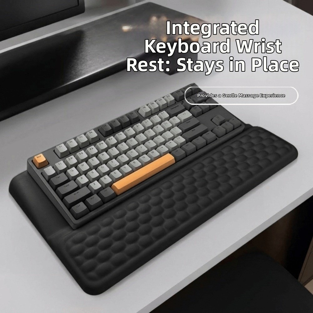 Penyangga Keyboard Komputer Er - Keyboard Wrist Pad Leather ulasan dan harga