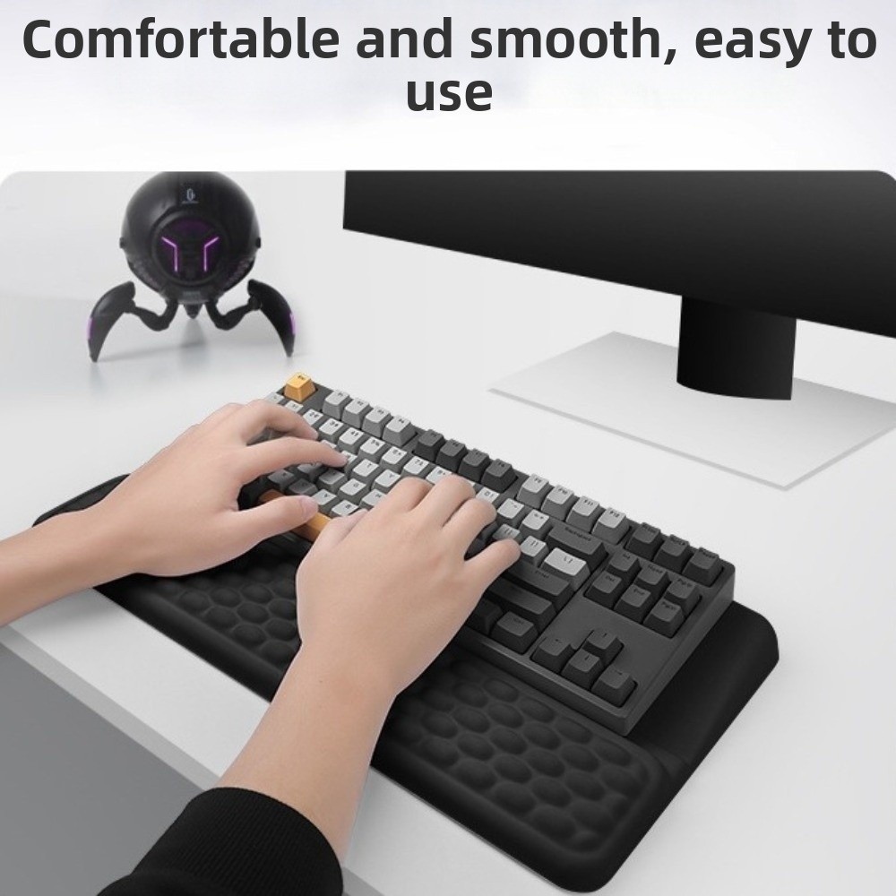 Penyangga Keyboard Komputer Er - Keyboard Wrist Pad Leather ulasan dan harga