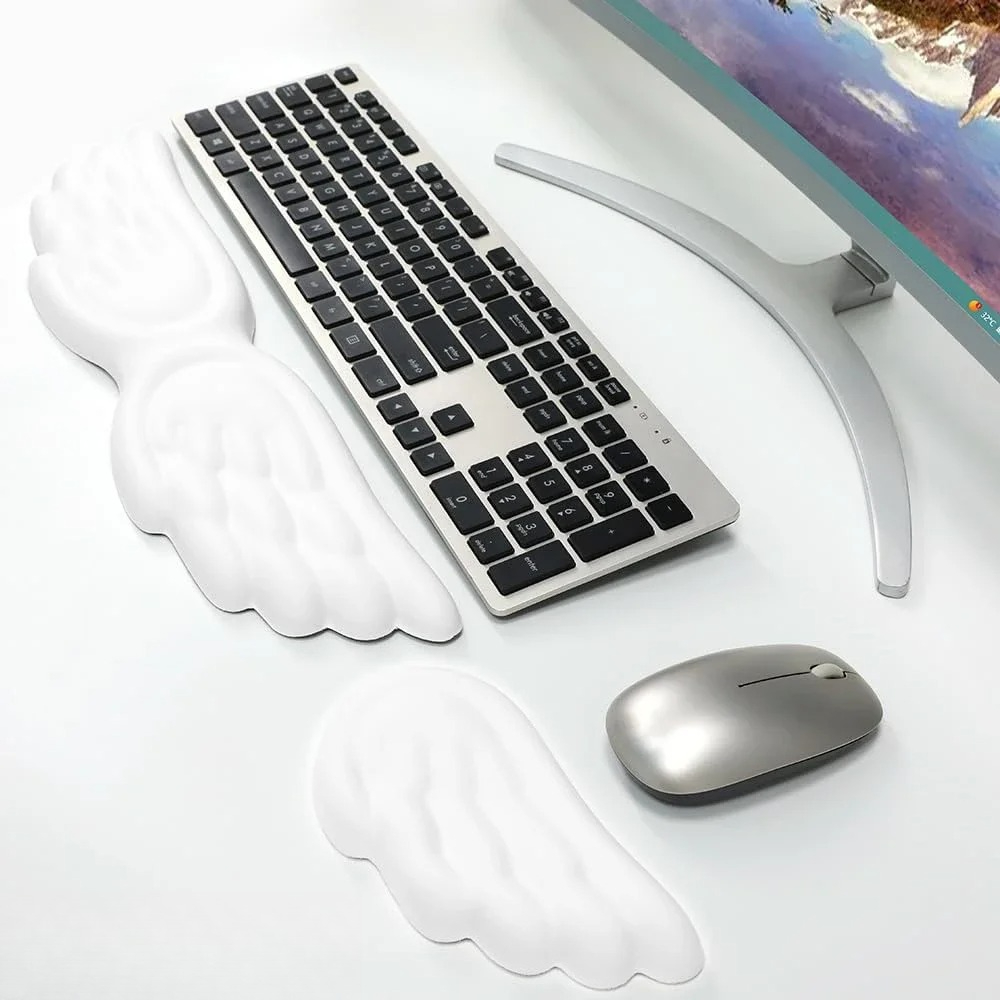 Mousepad Ergonomis Angel Keybo - Keyboard Wrist Pad Leather ulasan dan harga