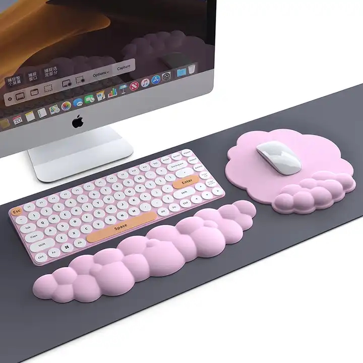 Bantalan Mouse kulit PU tahan  - Keyboard Wrist Pad Leather ulasan dan harga