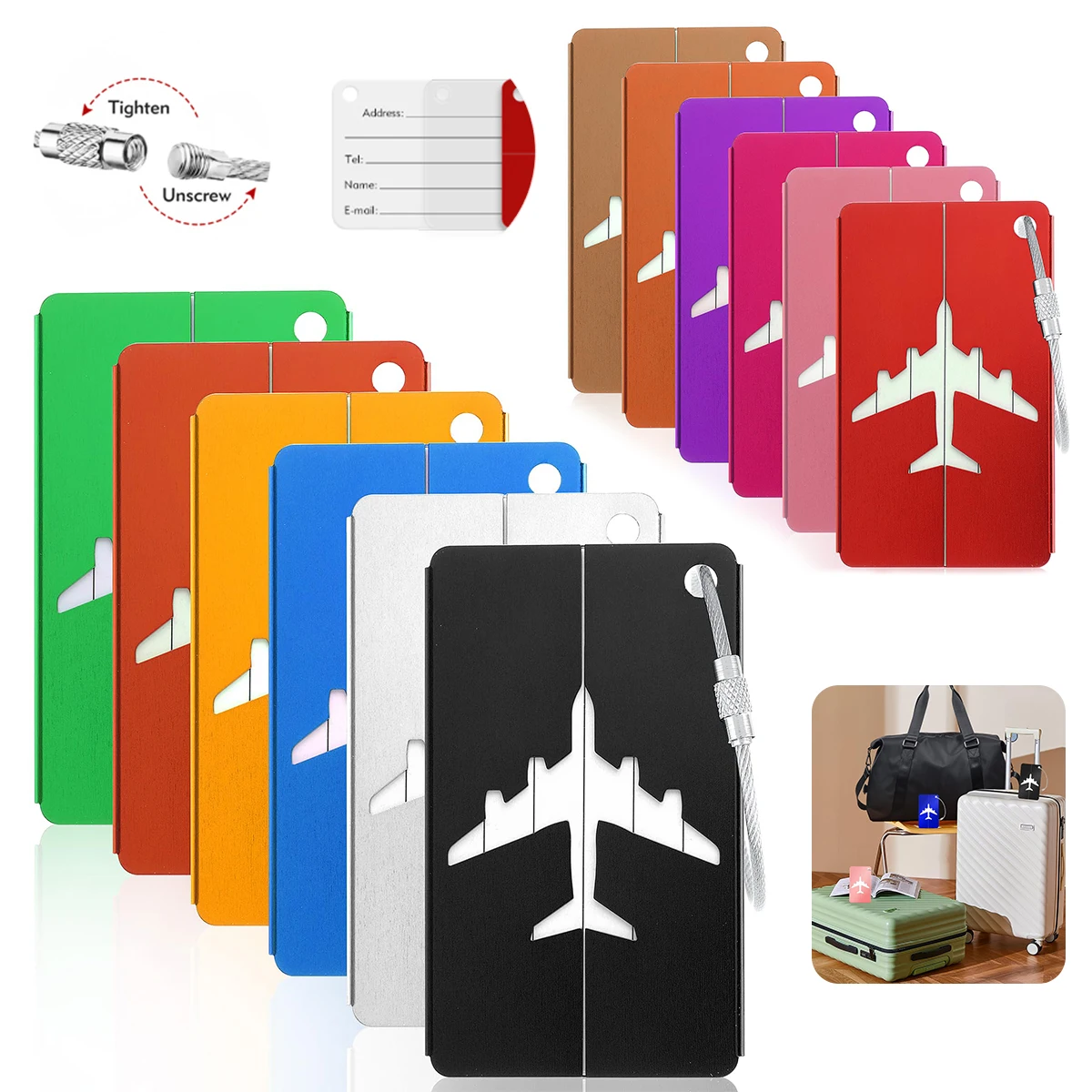 Tag Bagasi Perjalanan Bahan Al - Tech Accessories For Travel ulasan dan harga