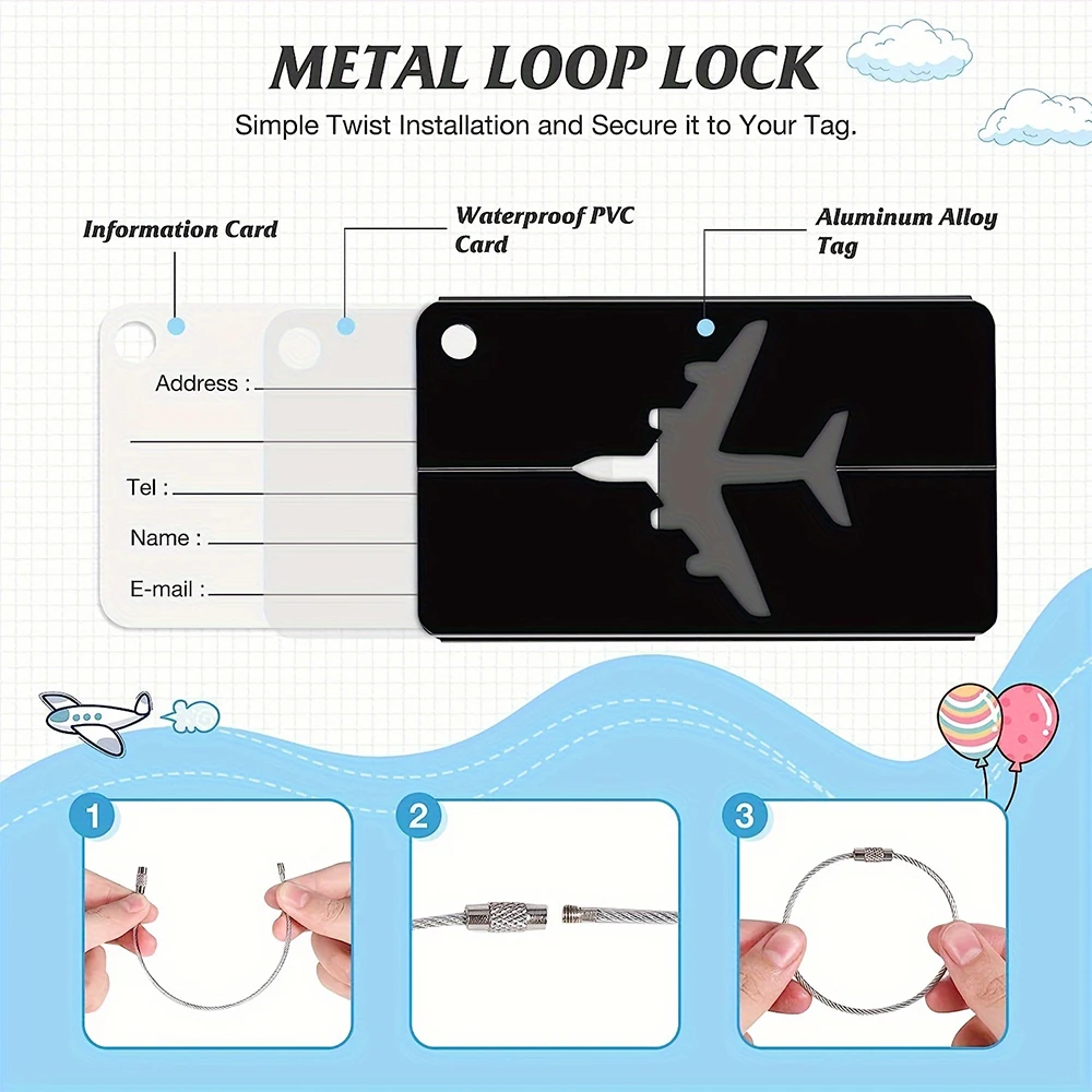 Tag Bagasi Perjalanan Bahan Al - Tech Accessories For Travel ulasan dan harga
