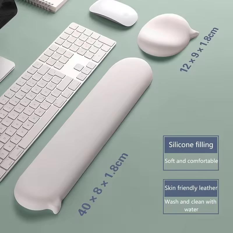 Mousepad Silikon Pergelangan T - Keyboard Wrist Pad Leather ulasan dan harga