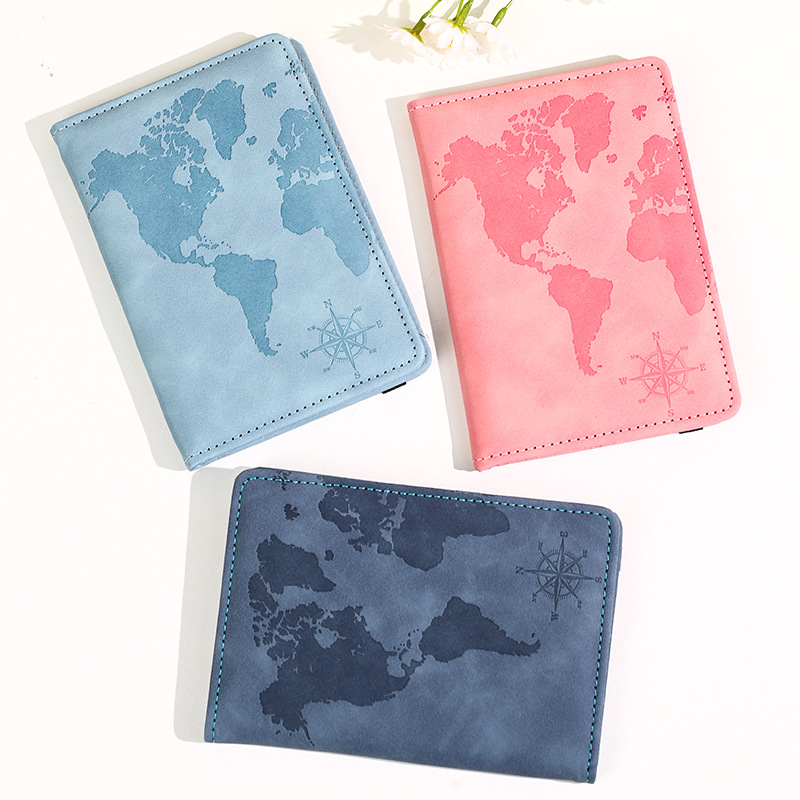 Tempat Paspor Kulit Cetak Peta - Tech Accessories For Travel ulasan dan harga