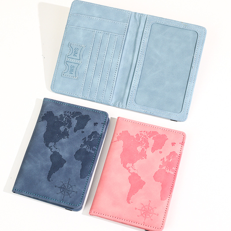 Tempat Paspor Kulit Cetak Peta - Tech Accessories For Travel ulasan dan harga