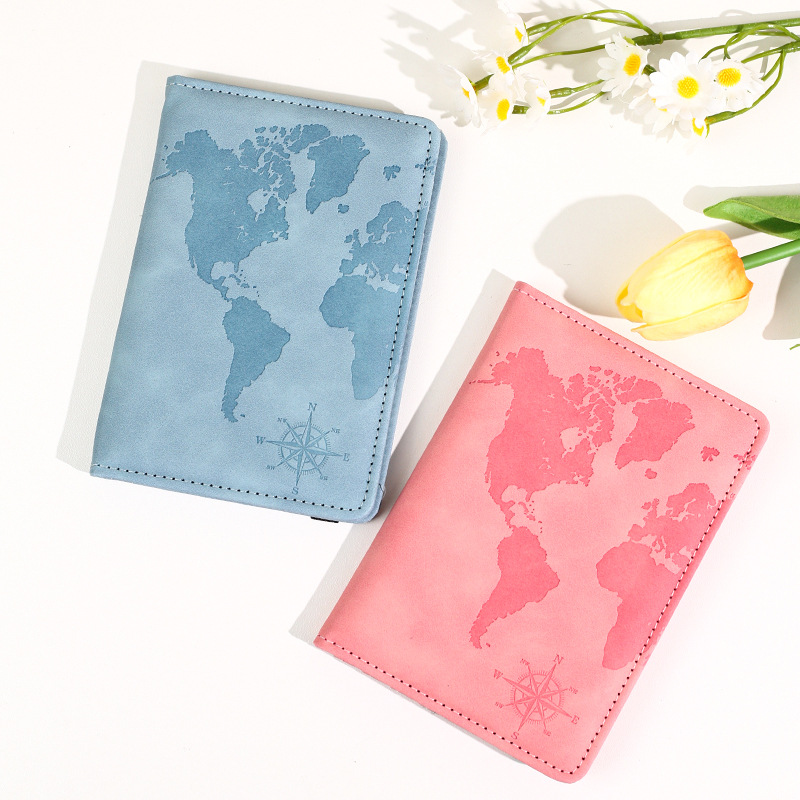 Tempat Paspor Kulit Cetak Peta - Tech Accessories For Travel ulasan dan harga