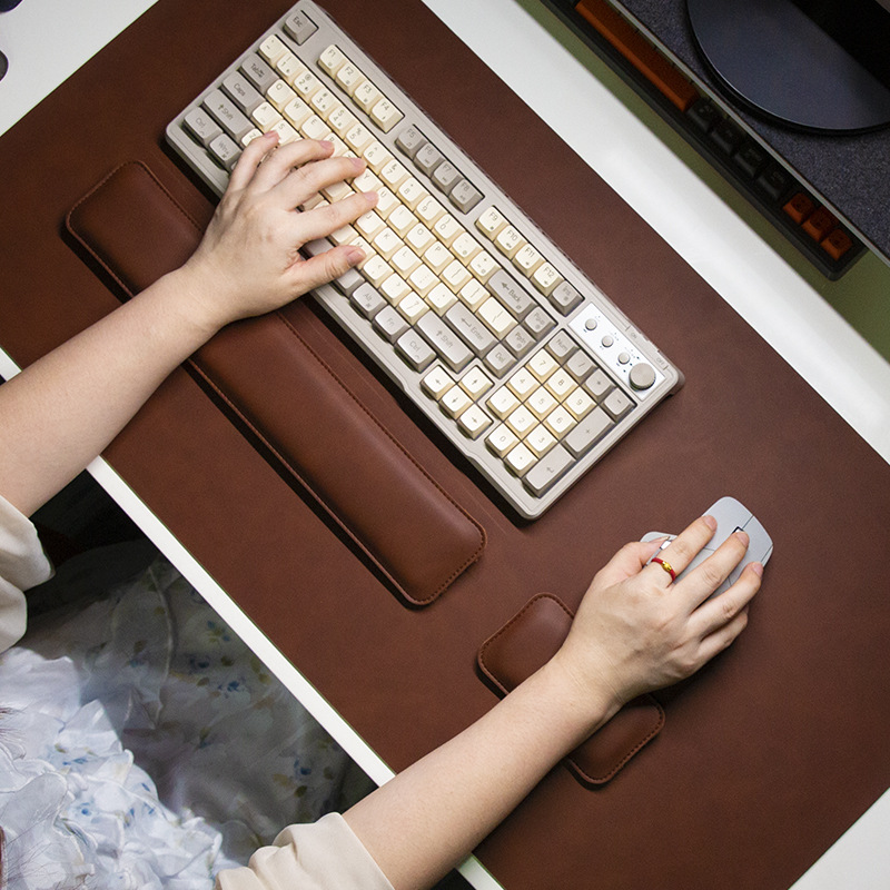 Alas Meja Anti Air PU Mouse Pa - Keyboard Wrist Pad Leather ulasan dan harga