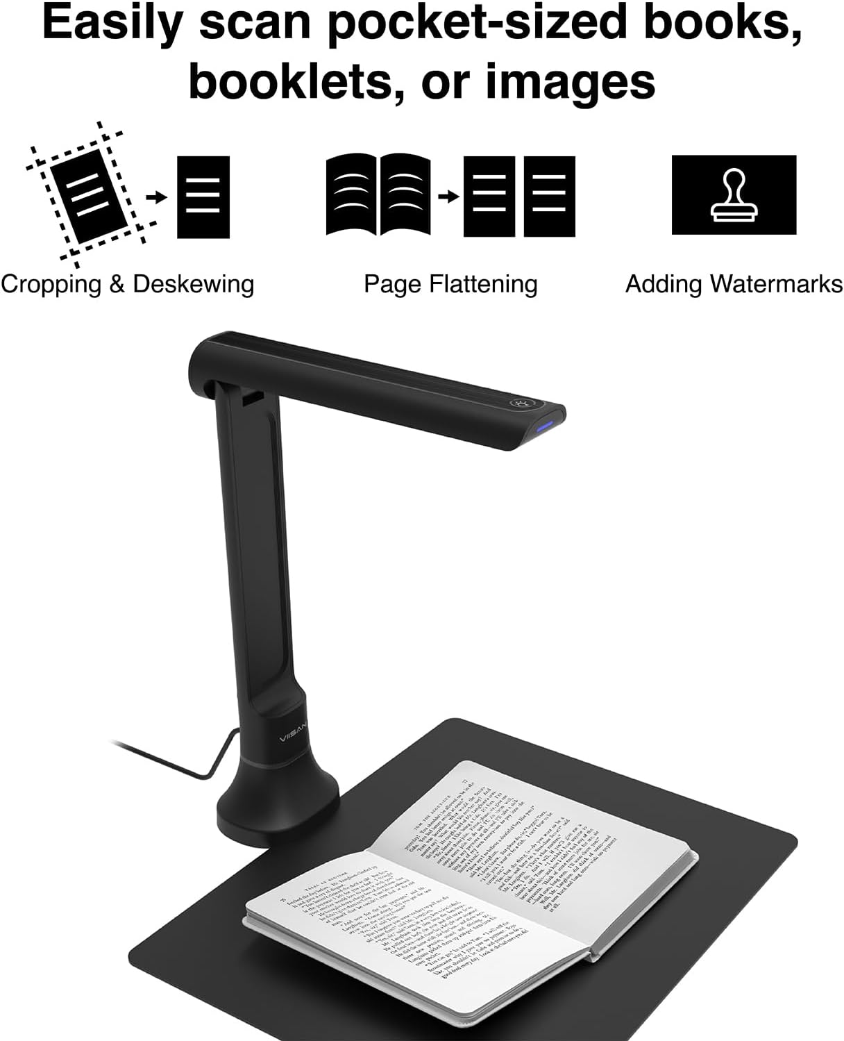 Kamera Dokumen VIISAN DB8401 1 - Document Scanner Portable ulasan dan harga