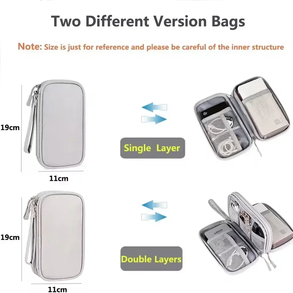 Tas Kabel Perjalanan Portabel, - Tech Accessories Case ulasan dan harga