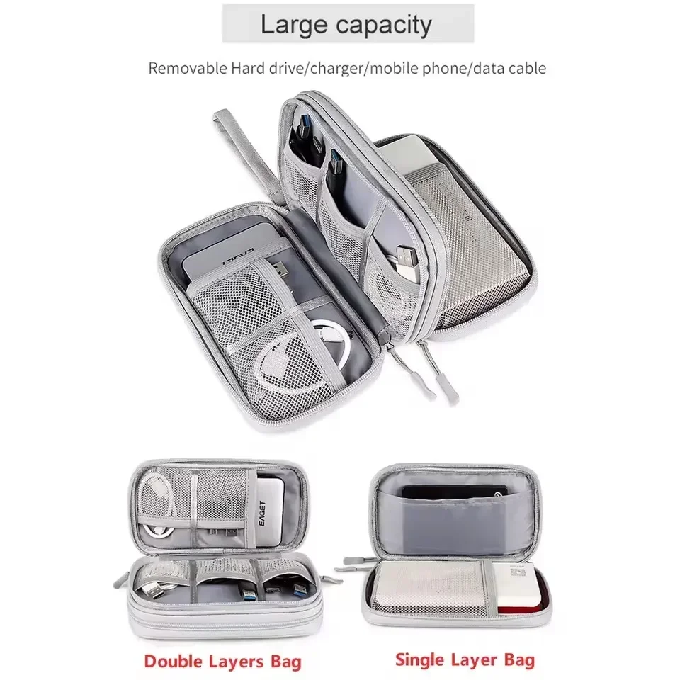 Tas Kabel Perjalanan Portabel, - Tech Accessories Case ulasan dan harga